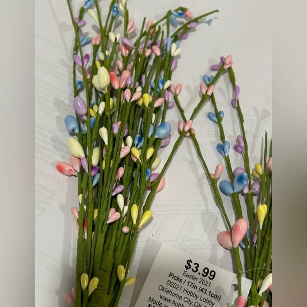 🌸NEW 2 pieces Multicolor Decorative Floral Stems