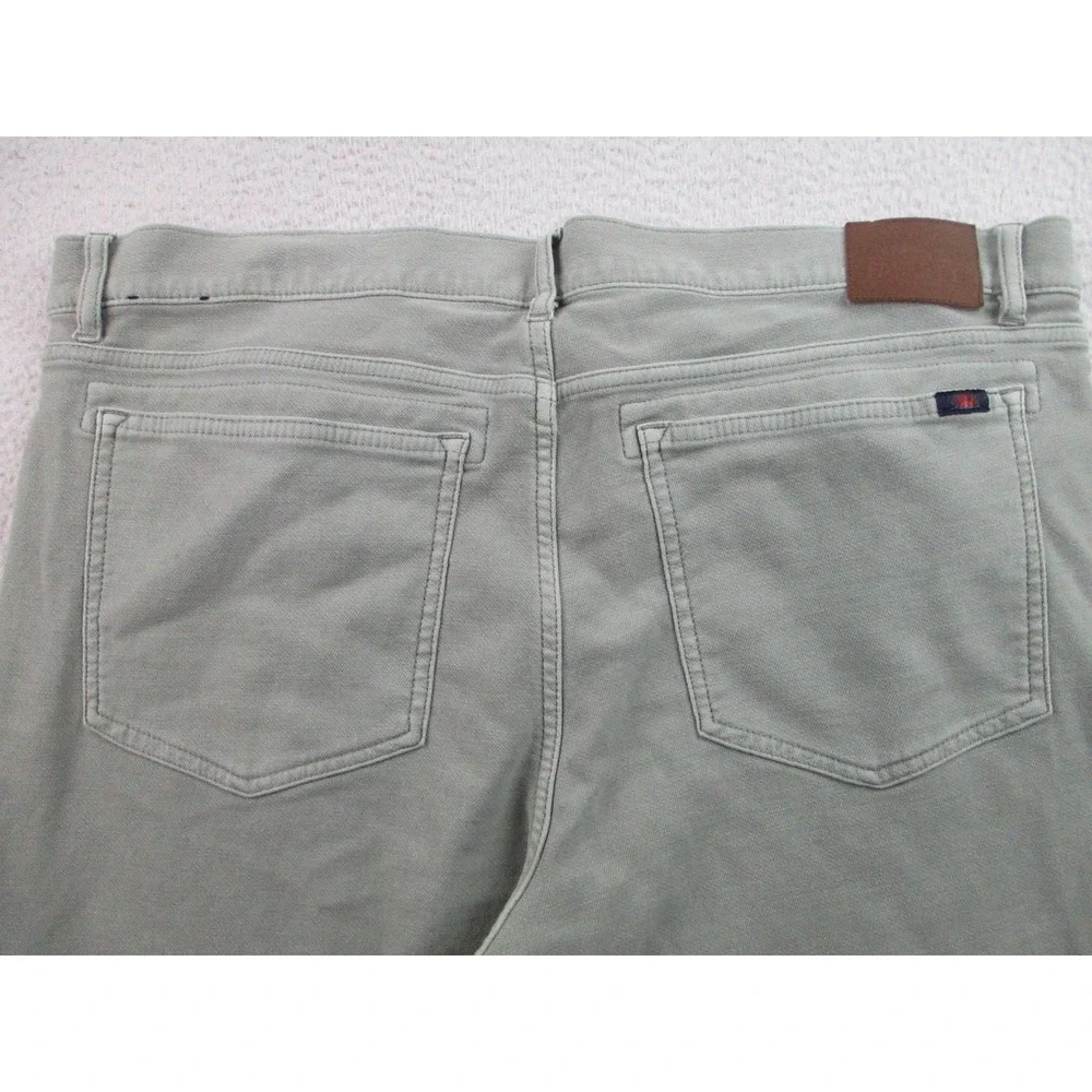 Faherty Brand Pants Mens 38 Sage Green Soft Stretch‎ 5-Pocket Casual Jeans Style