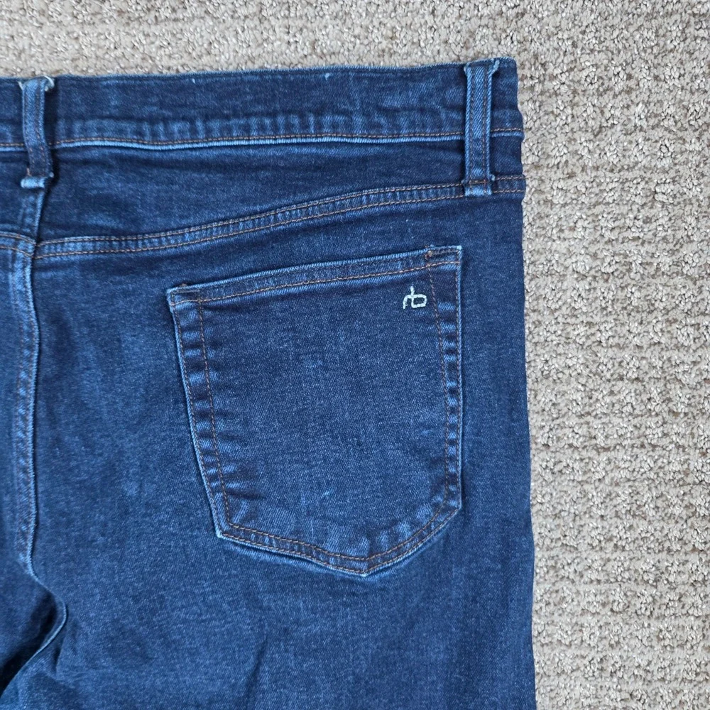 Rag & Bone Fit 2 Slim Jeans Mens 38x32 Dark Wash Rinse Cotton Cashmere