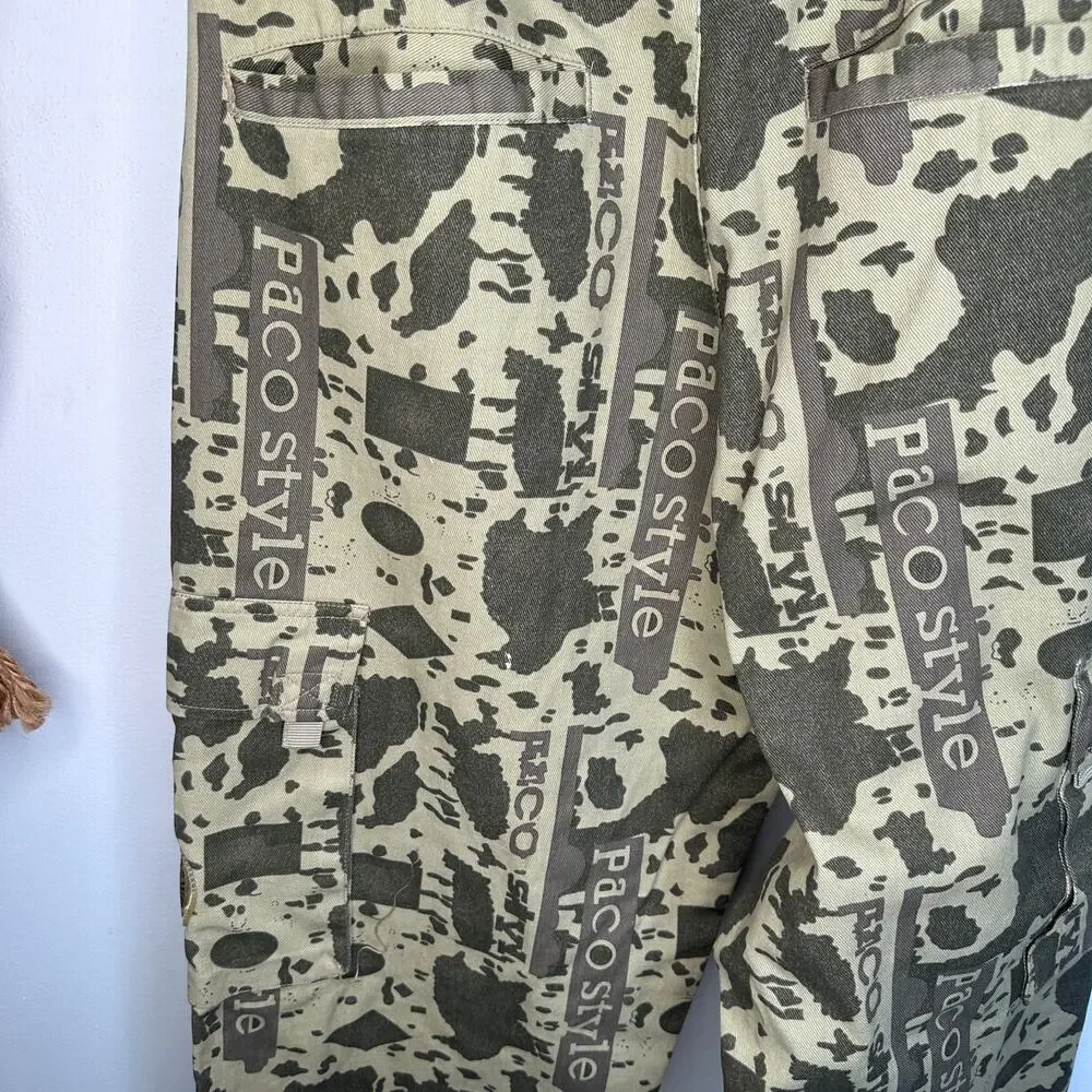 Vintage Y2K Paco Jeans Logo Cargo Baggy Pants