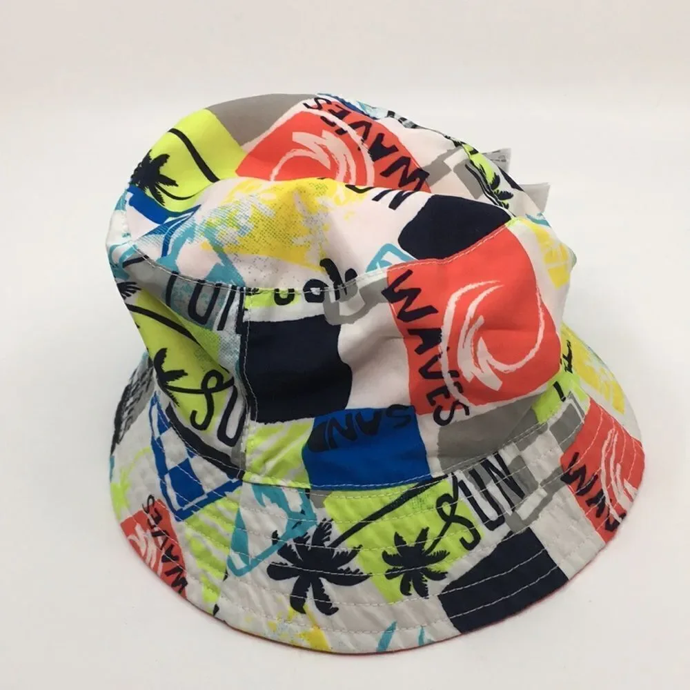 Koala Kids 4T Bucket Water Resistant Sunhat Bu let swim hat Bright Coral colored