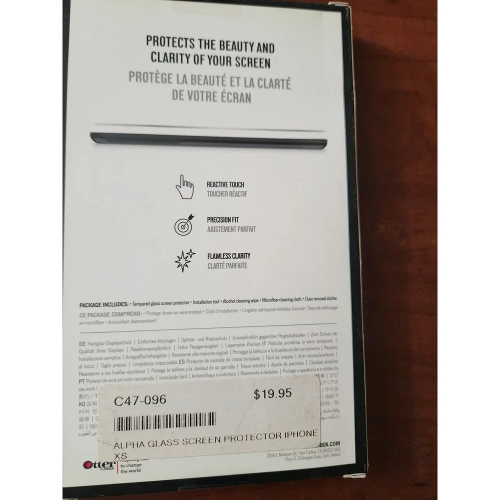 OtterBox Symmetry Case and Alpha Glass Screen Protector for iPhone X iPhone Xs