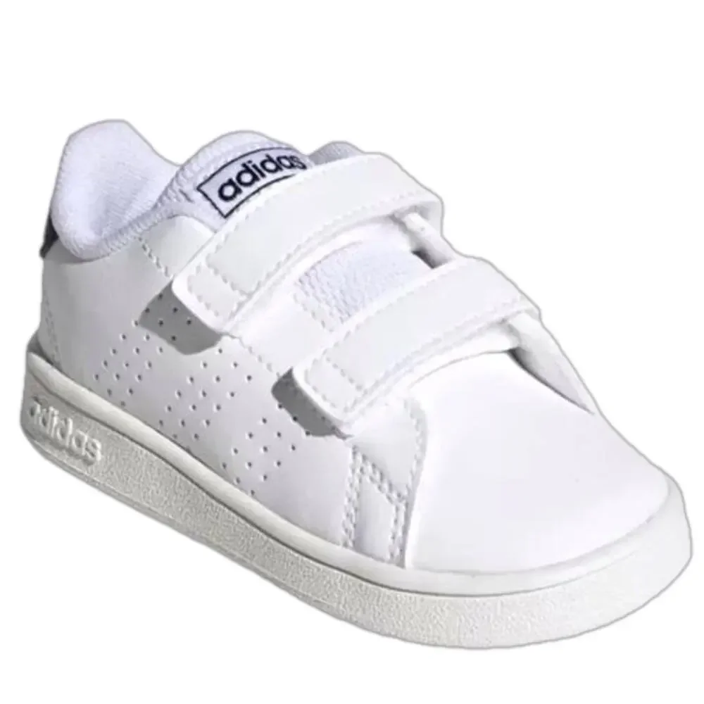 Adidas Boy's Sneakers Advantage White Tennis Shoes Toddler Size 4 NIB