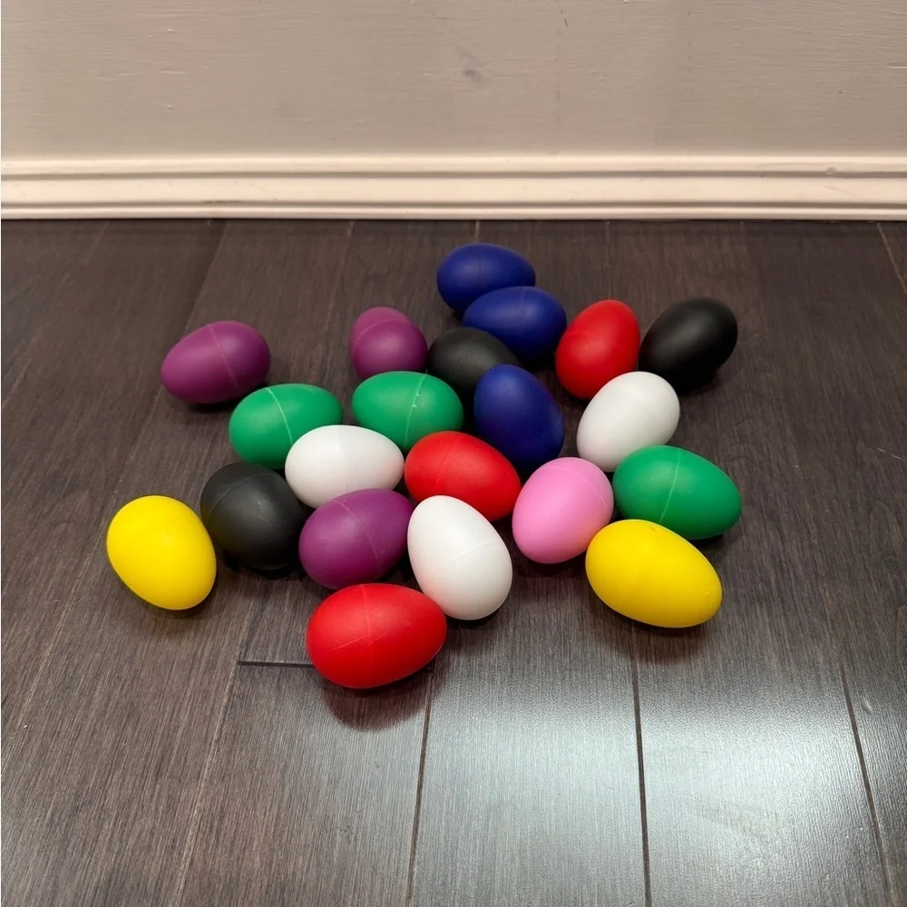 NWOT Colorful Plastic Egg Shaker Musical Set for Kids Babies Toddlers