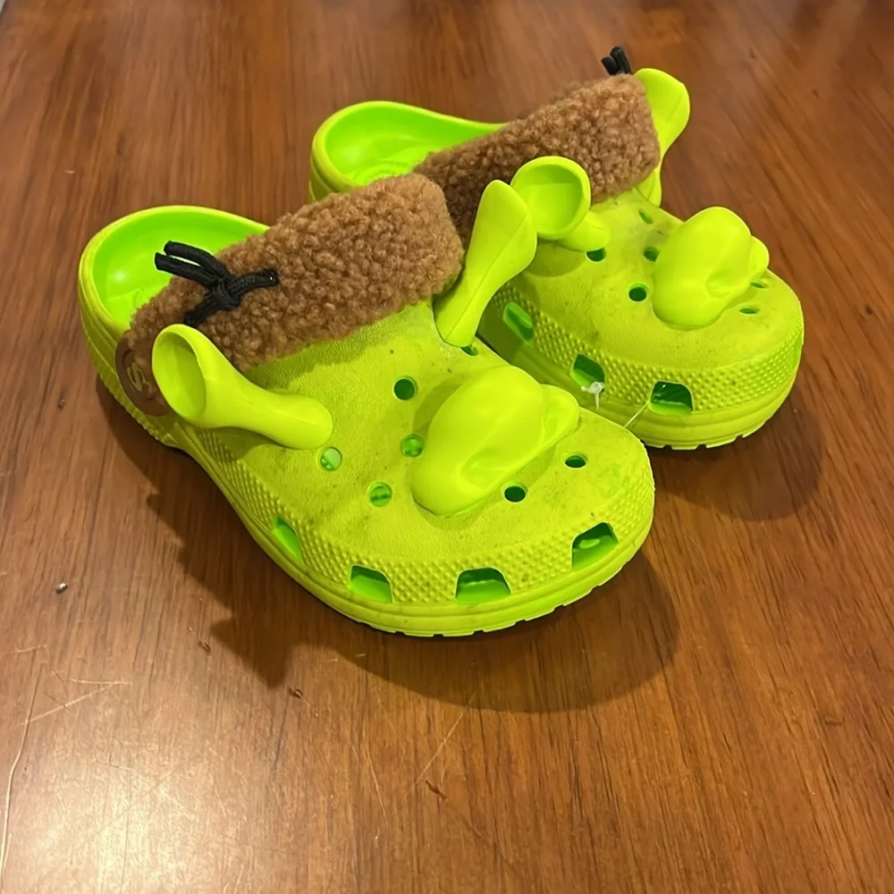 Crocs X Shrek Clogs Shoes new Boys Girls Kids Size 13 - C13